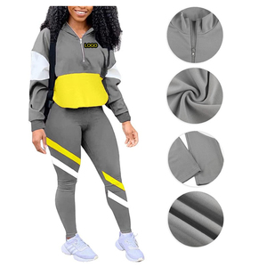 Unisex 2025 Windbreaker Sweatsuit Sets Women's Zip Top Jacket and Elastic Waistband <b>Pant</b> Casual Fabric Tracksuit - Product Image 2