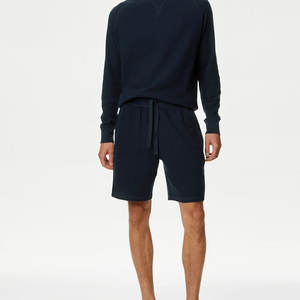 Vente en gros de shorts de gym épais 100% coton pour hommes en polaire de sport français éponge respirant short de sueur pour High Street non tissé - Product Image 2