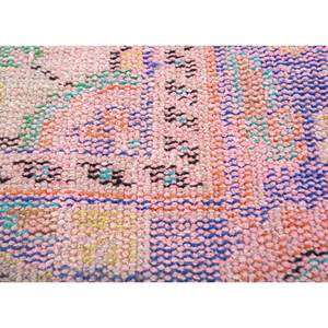 Tapis en laine noué à la main de grande taille, motif rectangulaire médaillon rouge-orange, design abstrait, pour salon domestique Pae-2667 - Product Image 3