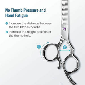 Tijeras de adelgazamiento de acero inoxidable de la mejor calidad Diseño diferente para belleza y cuidado personal - Product Image 2