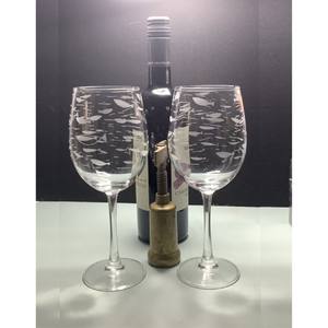 High End Quality Fantastic Handmade Eco-Friendly <b>Glass</b> Wine <b>Glasses</b> BRUSHSTROKE BLISS Bring Elegance Celebrations Dinners Quiet - Product Image 2