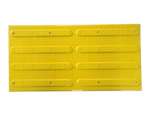 Aceras 600*300 Fibra de vidrio SMC Azulejo táctil Pavimento TGSI Indicadores Azulejo Antideslizante FRP GRP Pavimentación táctil peatones - Product Image 3
