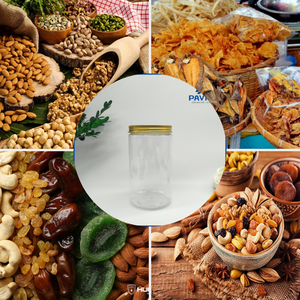 Pot rond en plastique PET transparent de 1000ml avec couvercle doré pour les soins de la peau au beurre corporel Crème cosmétique Stockage des aliments Fabriqué au Vietnam - Product Image 5