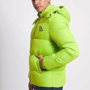 Blouson matelassé pour homme avec capuche offrant une protection supplémentaire contre le froid pour les activités de plein air Blouson matelassé classique pour homme - Product Image 2