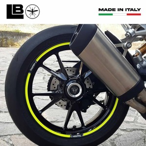 Kit Adesivi per Moto Triumph, Strisce Adesive per 17 Ruote Gialle - Product Image 3