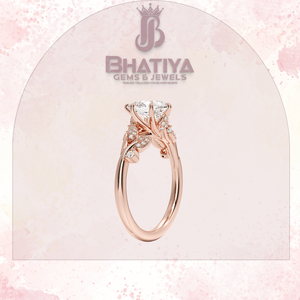 ลูกแพร์1-3กะรัตสำหรับการเพาะปลูกในห้องทดลองและแหวนหมั้นสุดหรูพร้อมเพชรที่ผ่านการรับรอง10K/14K/18K IGI - Product Image 4