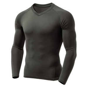 Camiseta de Compresión de Manga Larga de Buena Calidad, Nuevo Diseño, Ajustada, para Gimnasio, Ropa Deportiva, Transpirable, para Hombre - Product Image 2