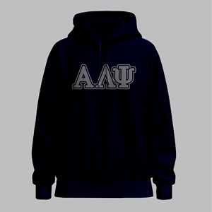 Alpha Lambda PSI เสื้อฮู้ดแขนยาวสำหรับผู้หญิงเสื้อฮู้ดสตรีทคุณภาพสูงปักโลโก้ด้านหน้าไหล่ตกสำหรับฤดูหนาว - Product Image 6