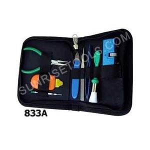 Watch <b>Battery</b> Changing Kit (8 Pcs) in Leather <b>Case</b> Watch Making Tools - Product Image 2