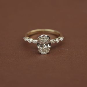 Lujo 2Ct Lab Grown Diamond Ring Marquise Cut VS1 IGI SGL Certificado Oro Rosa Oro Plata Compromiso Boda Proveedor de joyería - Product Image 6