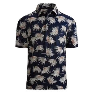 Polo classique personnalisé de courte longueur pour hommes Tissu en jersey à séchage rapide de haute qualité Col boutonné Style décontracté Logo imprimé - Product Image 3