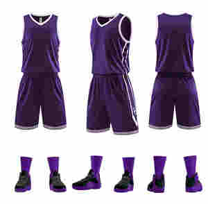 Vêtements de jeu de basket-ball pour hommes et femmes Ensembles de kit de basket-ball de vêtements de sport Kits de jeu de ligue personnalisés respirants bon marché - Product Image 4
