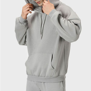 Prix d'usine en gros Sweat à capuche en coton surdimensionné pour homme Design personnalisé Manches longues Automne Hiver Sweat à capuche Wera - Product Image 4