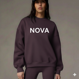 <b>Women's</b> Casual Oversized Long Sleeve Mockneck Fleece Top Anti-Wrinkle Quick Dry Breathable Polyester/Cotton Blend Winter/Autumn - Product Image 6