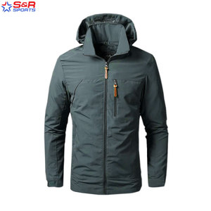 High Quality Winter Waterproof Breathable Windproof Outdoor Men's <b>Windbreaker</b> Jacket with Stand Collar Custom Fit - Product Image 6