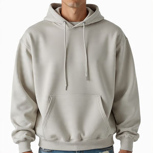 Oversize Drop Shoulder Men Hoodie 500 GSM Pullover Hood Loose Fit High Quality Fleece Sudadera con capucha de manga larga para hombre - Product Image 6