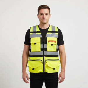 Security Uniform Reflector <b>Tape</b> Security Jacket Safety <b>Reflective</b> Vest With Logo Custom Workwear Winter Uniform - Product Image 6