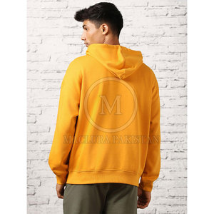 Sudadera con capucha transpirable de lana mezclada de algodón ligero de invierno para hombres-Diseño estampado clásico para uso diario - Product Image 4