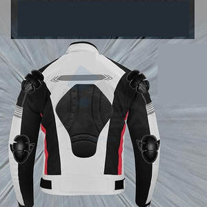 Veste en cuir pour homme à col montant, tendance automne, couleur contrastée, veste de motard, fermeture éclair intégrale, vêtement d'extérieur, argent - Product Image 5