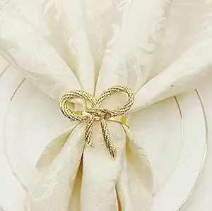 Anneaux personnalisés à la mode pour serviette fournitures en gros anneaux de serviette en métal meilleure vente bonne qualité anneau de serviette en tissu décoratif - Product Image 4