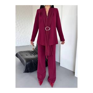 Giacca da donna a doppio Blazer con dettagli scialle accessori per abiti eleganti - Product Image 4