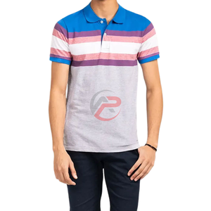 เสื้อยืดโปโลผู้ชายผ้าฝ้ายคุณภาพดี - Product Image 1