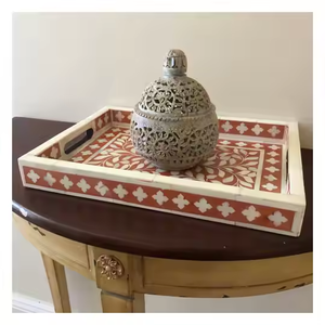 ถาดทำมือขายดีพร้อมเรซิ่นและแม่มุกสำหรับห้องครัวโรงแรมร้านอาหาร - Product Image 1