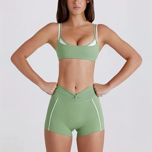 Conjunto de Yoga, Ropa de Gimnasio, Ropa Deportiva, Trajes de Fitness para Mujer, Sujetador Deportivo, Top Corto, Trajes Deportivos de Manga Larga, Conjunto de Yoga - Product Image 3