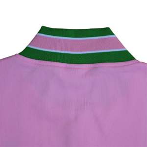 Veste de survêtement rétro pour femme Vêtements grecs de sororité vintage | Coupe athlétique 100% haut rose et vert en polyester avec design personnalisé - Product Image 4