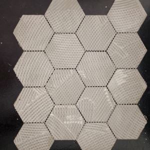 Buildingmaterialsindia โมเสกหกเหลี่ยม73มม. กระเบื้องเป็นกรดทั้งตัว260x300สำหรับห้องนั่งเล่นโรงแรมและร้านอาหาร - Product Image 4