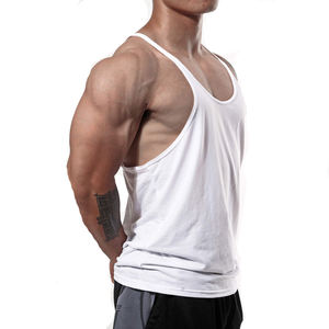 Débardeurs sans manches pour hommes en tissu très extensible, les plus vendus, service OEM ODM, débardeurs de sport pour hommes, débardeurs stringer - Product Image 4