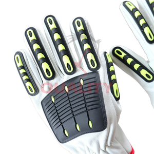 Guantes de seguridad de alta resistencia con protección reforzada para palma y dedos Agarre duradero para trabajos de construcción y reparación - Product Image 2