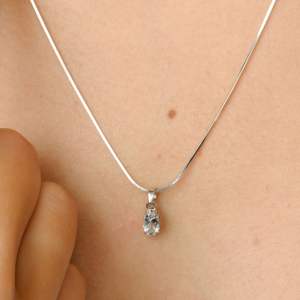 Colgante de piedras preciosas de corte ovalado de Aguamarina Natural de última colección de lujo, joyería de moda de oro blanco amarillo sólido de 18K - Product Image 4