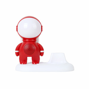 Mini Astronaut YM090 - Altoparlante Portatile Wireless con LED Rosso, Supporto per Telefono, Radio FM, Dispositivo Universale per Cellulari, Prodotto in Cina - Product Image 1