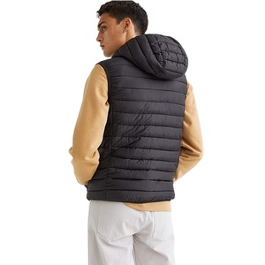 Chaqueta de invierno para hombre, precio de fábrica, oferta, con cremallera completa, corte ajustado, transpirable, 100% poliéster, sin mangas. - Product Image 4