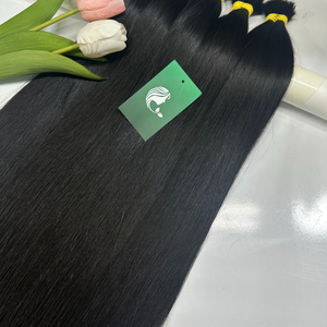 Directamente de fábrica al por mayor de calidad superior ruso personalizado colores Virgen Natural extensiones de cabello a granel Cabelo Humano Natural - Product Image 2