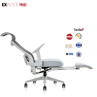 Fauteuil de Bureau de Direction de Luxe avec Design Pivotant, Maille Moderne, Tissu et Acier, Mobilier Ergonomique, Fauteuil de Bureau Massant de Luxe