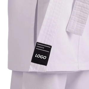 Fabrication d'uniformes de karaté en polyester de haute qualité Bon marché Unisexe Coton Arts martiaux Tenue d'entraînement Tenue uniforme de karaté - Product Image 3