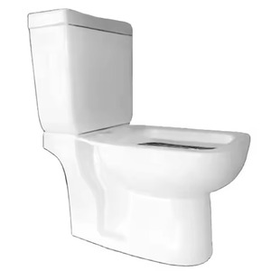 Approvisionnement d'usine Top vente de toilette en céramique de qualité commerciale deux pièces économique 2 pièces placard à eau prix bon marché en Inde et aux Émirats arabes unis - Product Image 4