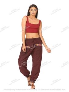 Femmes hiver Yoga barboteuse Aladdin pantalon confortable trémie droite Harem Leggings cordon respirant plat Design classique - Product Image 3