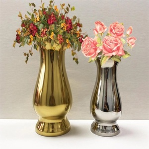 Vase à fleurs en métal au design moderne jardinière en fer à finition 2 tons vase à thème coloré en gros pour mariage chevet - Product Image 4
