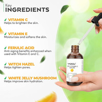 Sérum pour le visage à la vitamine C naturelle 118 ml, étiquette privée, logo personnalisé, OEM, sérum éclaircissant professionnel pour le soin de la peau