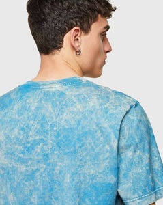 Camiseta de lavado ácido de dos tonos, ropa de calle de gran tamaño, Camiseta de algodón de Color personalizado - Product Image 3