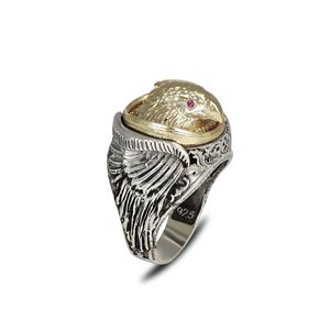 High Quality Ottoman Style 925 Sterling Silver Men's <b>Ring</b> Fashion Jewelry Natural Black Stone Turkish Made Azuris VALKH1690 - Product Image 2
