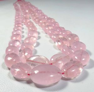Cuentas Sueltas de Morganita Rosa Natural de Alta Calidad, Certificadas por CNAS, de 17 Pulgadas, Grado Superior, 8.5-15 mm, Ovaladas y Lisas, para Joyería - Product Image 2