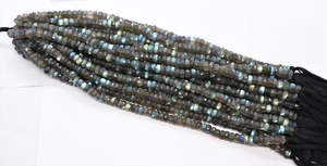 High Quality <b>Labradorite</b> Faceted Rondelle Beads 6-7mm Wholesale <b>Labradorite</b> Gemstone Bead Strands for Jewelry Making - Product Image 6