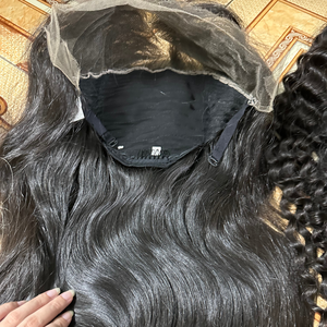 Peluca frontal Peluca con cierre de encaje Cabello humano crudo vietnamita virgen Venta al por mayor Encaje HD Encaje transparente - Product Image 1