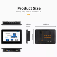 Tablette industrielle étanche IP65 intégrée 7 pouces tout-en-un pour ordinateur, panneau d'écran tactile PC