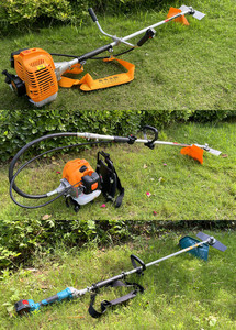 New and Used <b>Walk</b> Behind and Handheld Brush Cutter <b>Machine</b> for Grass Cutting Weed Control and Land Maintenance - Product Image 5