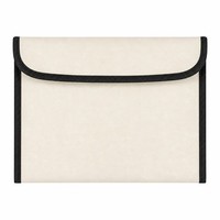 Pochette pour documents non tissée, porte-passeport, rabat à fermeture velcro, organiseur de papiers de voyage